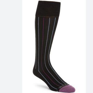Edward Armah Pinstripe Compression Dress Socks